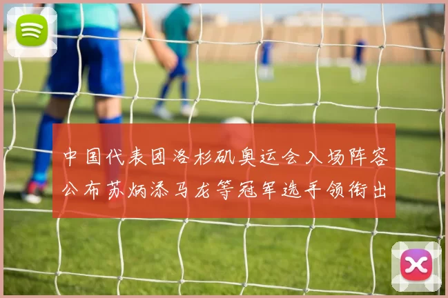 中国代表团洛杉矶奥运会入场阵容公布苏炳添马龙等冠军选手领衔出征